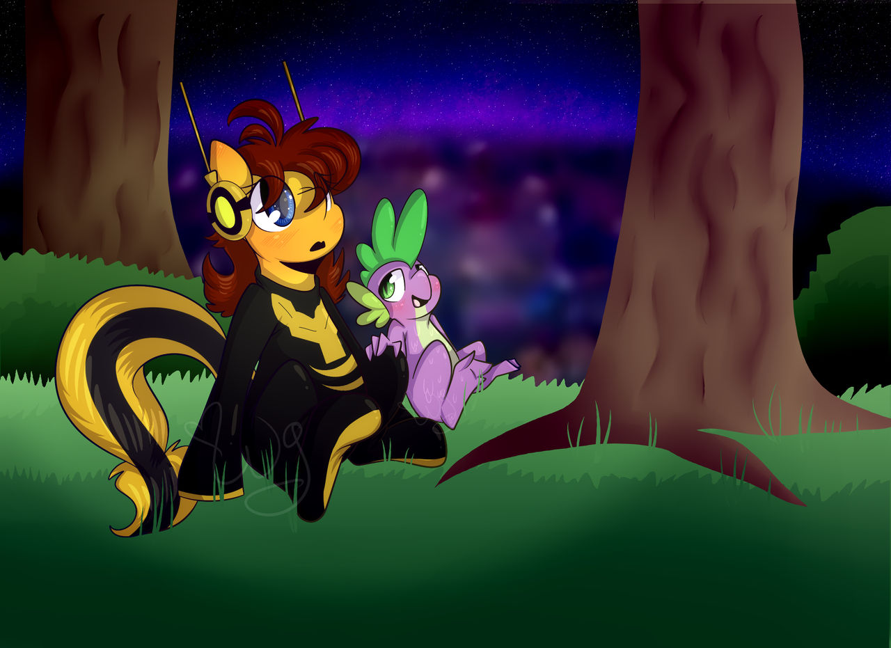 The Wasp and the Dragon - Stargazing Couple by edCOM02 on DeviantArt