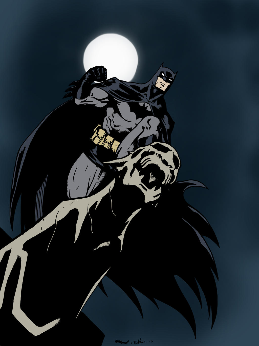 Deviantart Edcom02 Mcu Batman by Ed McGuinness by edCOM02 on DeviantArt
