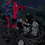 Spider-Man and Batman by Rey Villegas