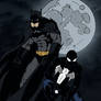 Batman and Black Suit Spider-Man