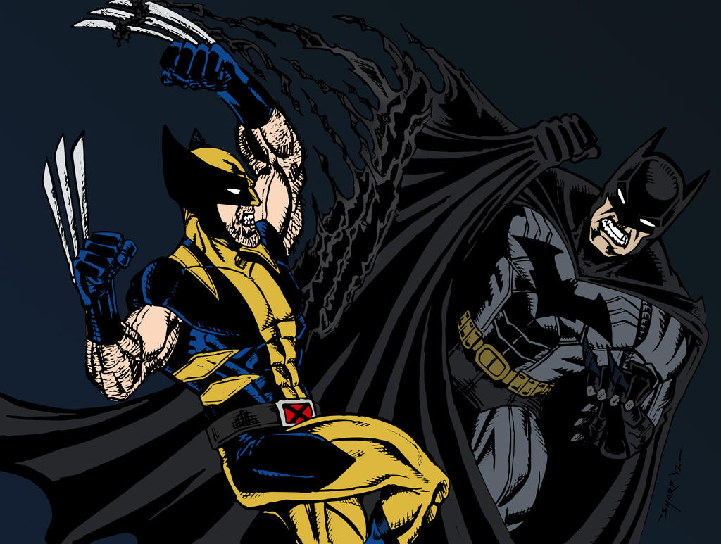 Batman vs. Wolverine by on DeviantArt
