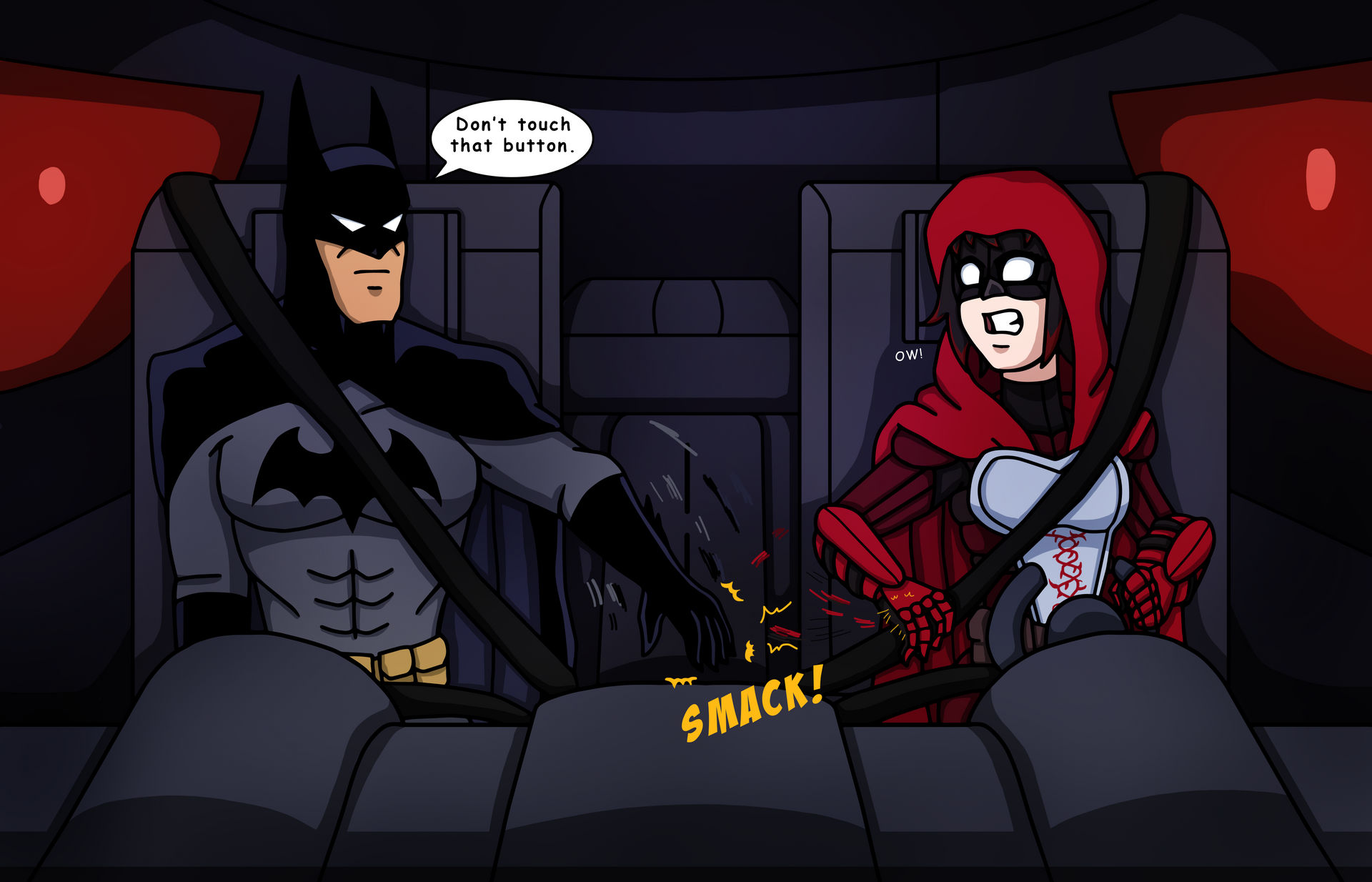 Ruby Batmobile RWBY/JL: HOJ - In the Batmobile by edCOM02 on DeviantArt