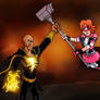 RWBY/JL: HOJ - Pink Lightning vs. Black Adam