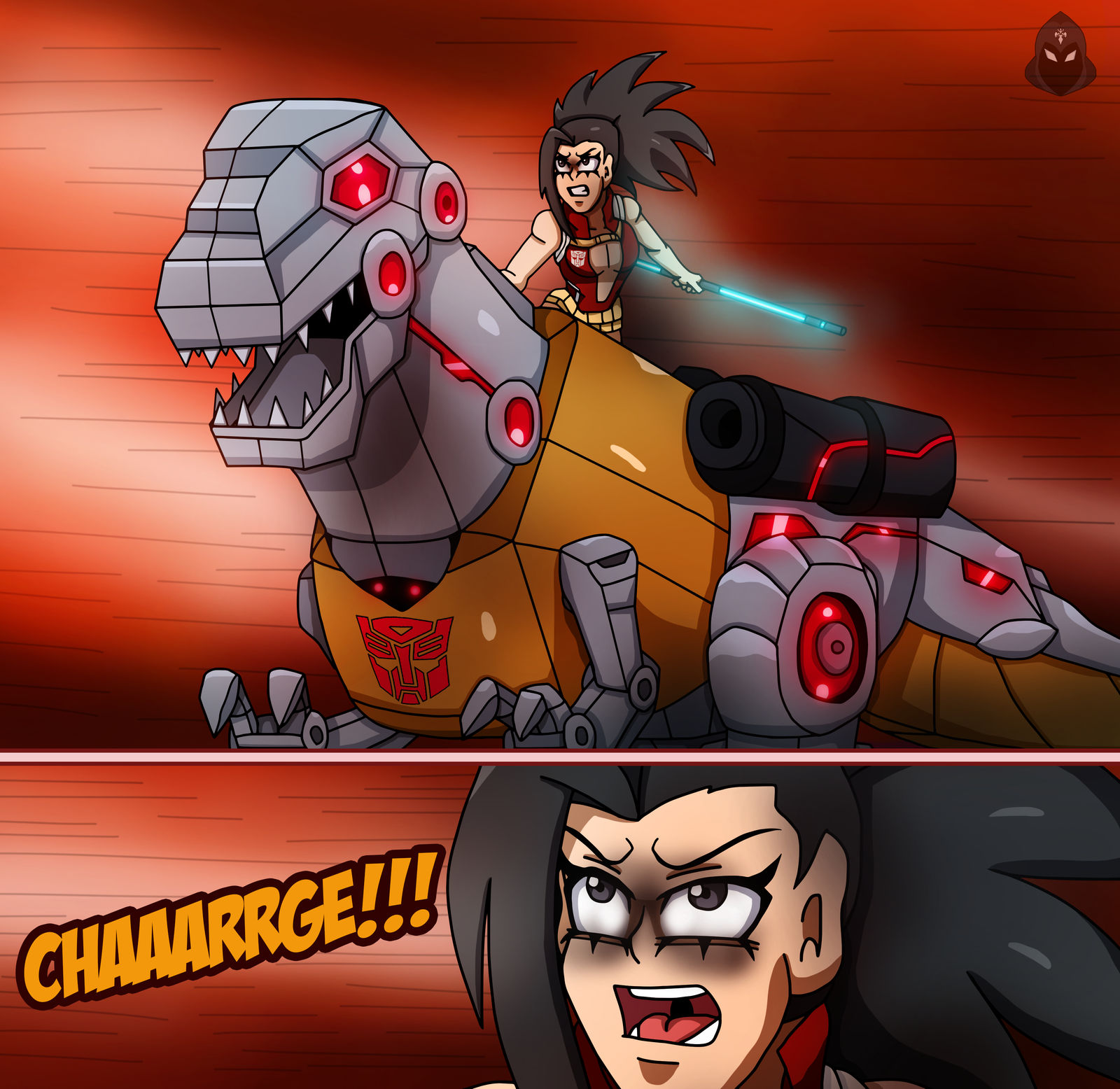 Mha Edcom MHA/Transformers - Creati and Grimlock Charge! by edCOM02 on DeviantArt