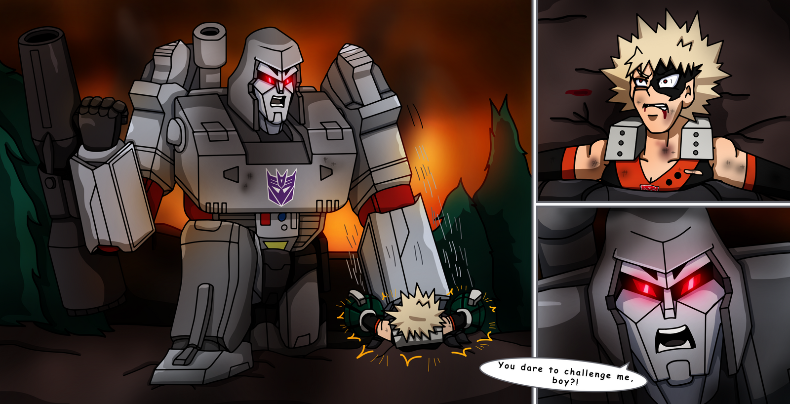 Mha Edcom MHA/Transformers - Caught In Megatron's Grip by edCOM02 on DeviantArt