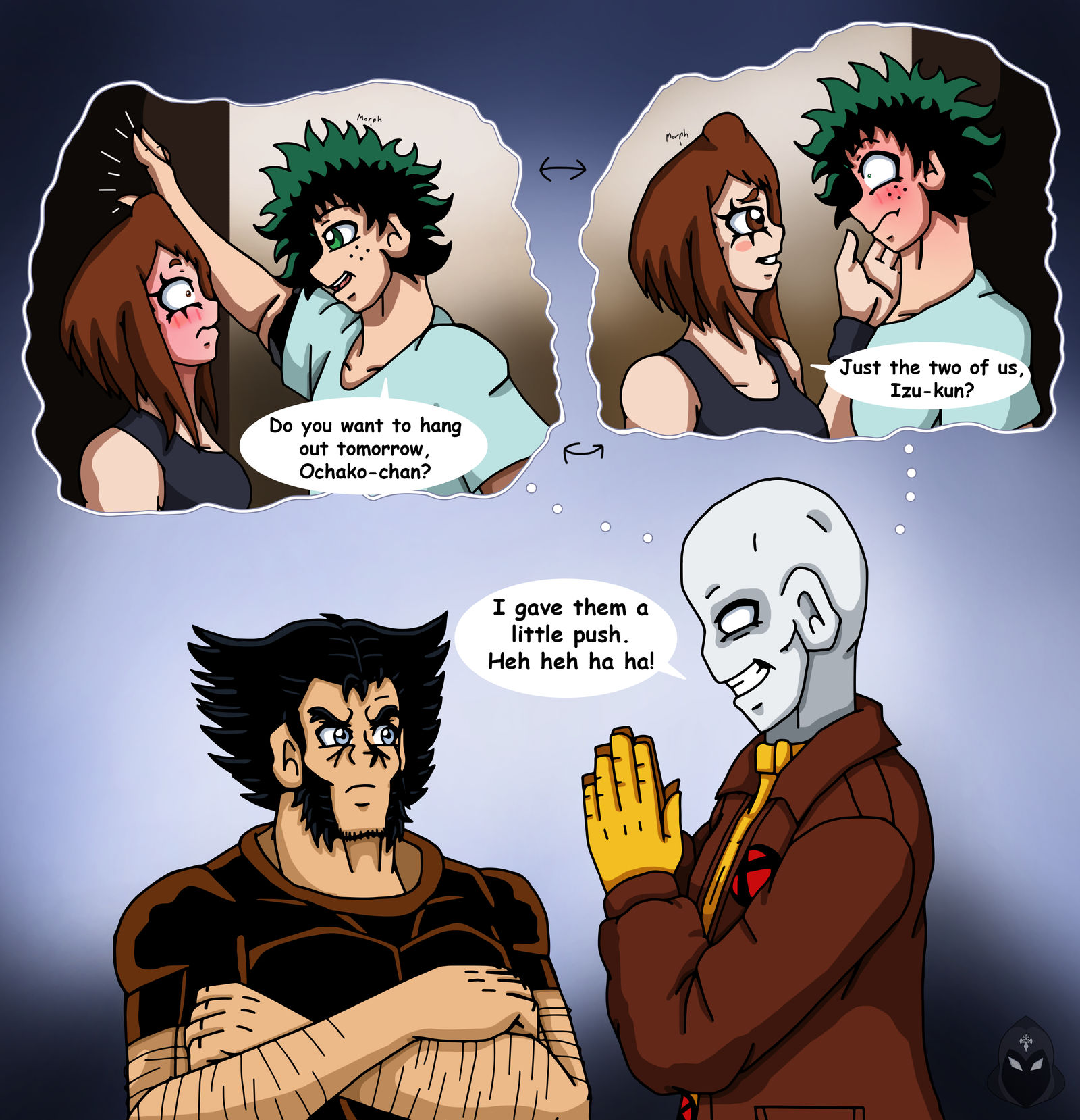 Mha Edcom MHA/X-Men - Giving A Little Push by edCOM02 on DeviantArt