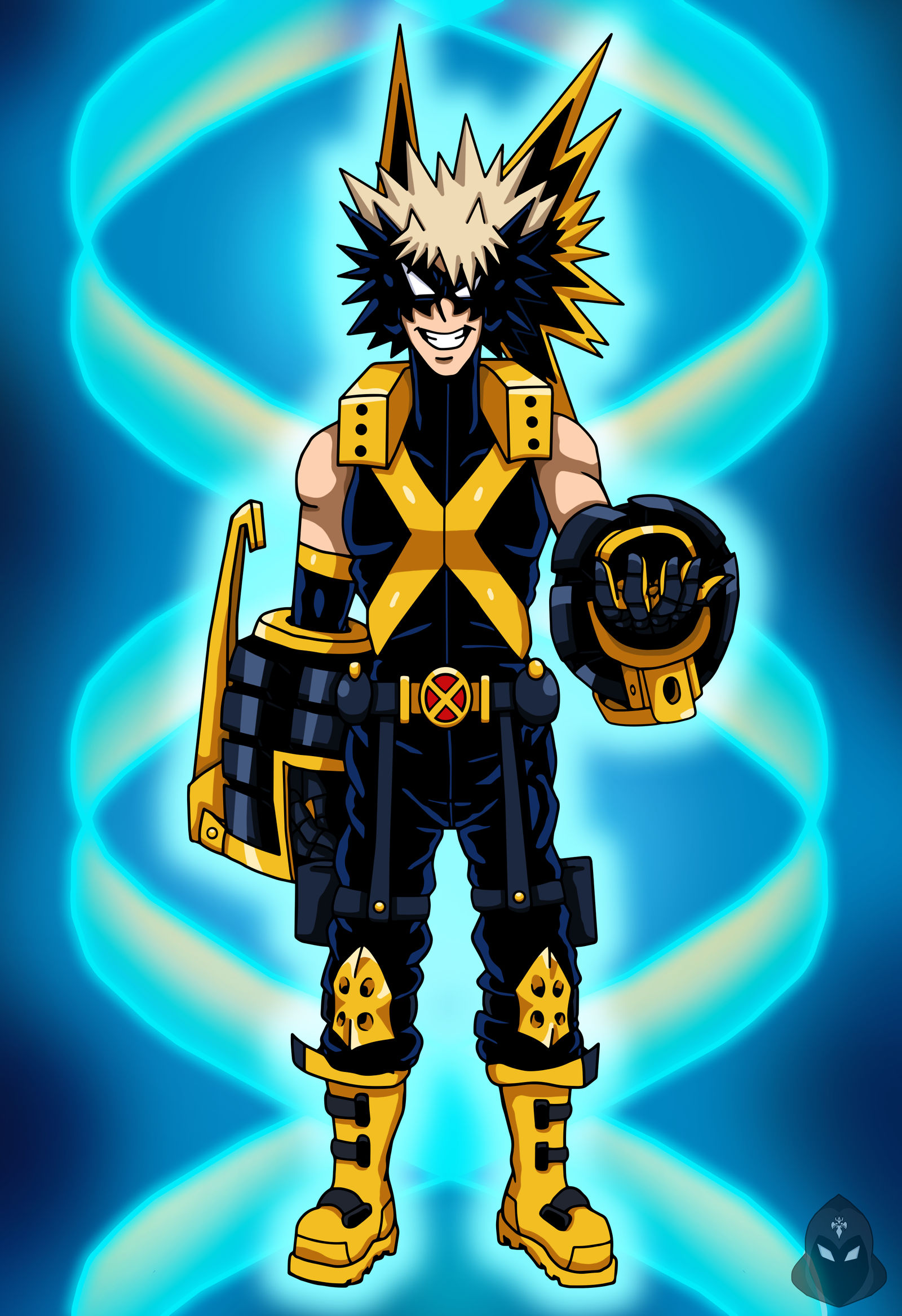 Mha Edcom MHA/X-Men - Dynamight (Endgame X-Uniform) by edCOM02 on DeviantArt