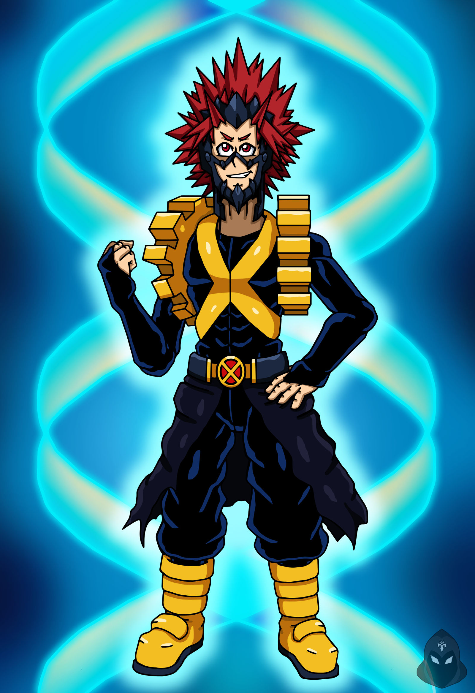 Mha Edcom MHA/X-Men - Red Riot (Endgame X-Uniform) by edCOM02 on DeviantArt
