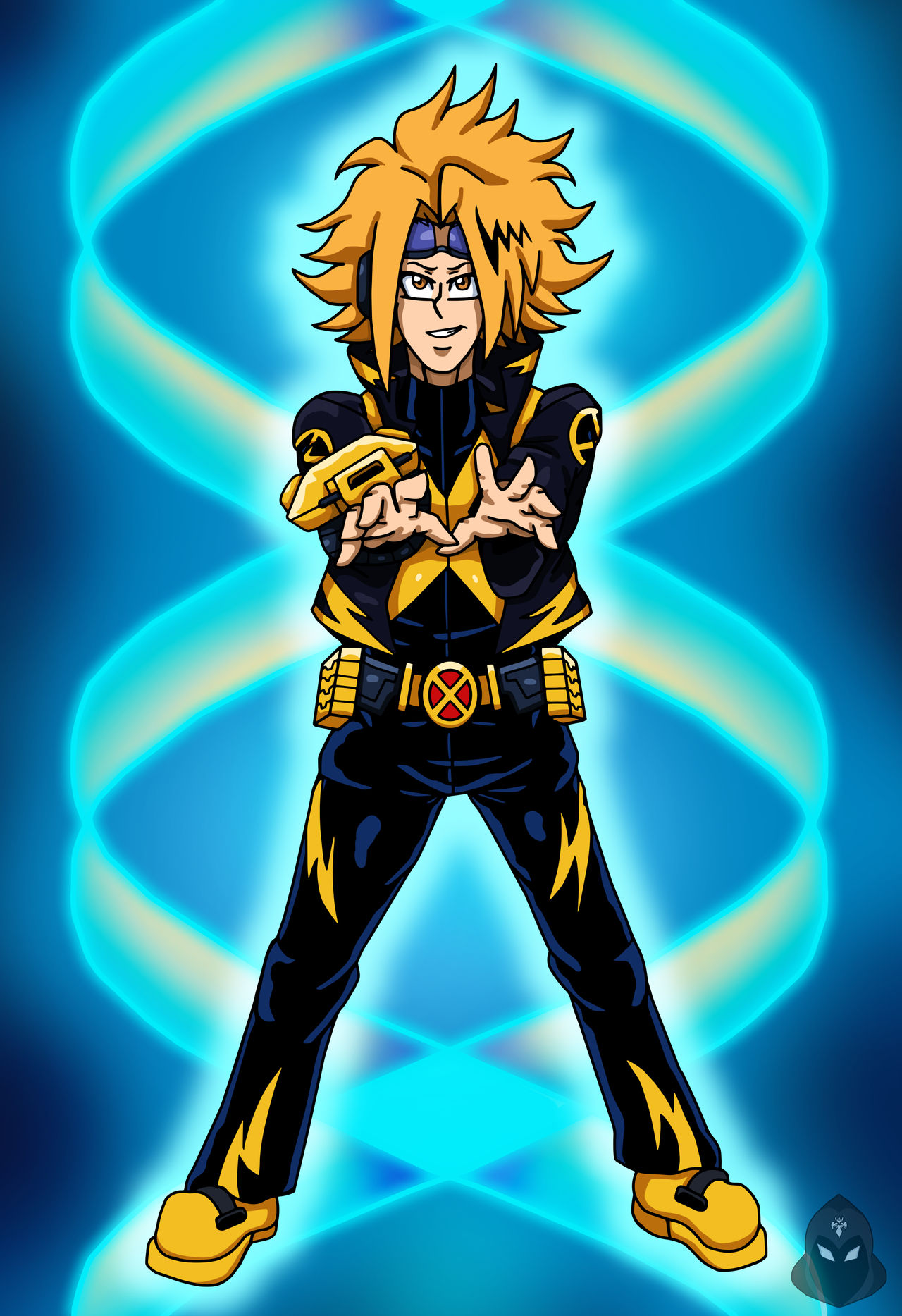 Mha Edcom MHA/X-Men - Chargebolt (Endgame X-Uniform) by edCOM02 on DeviantArt