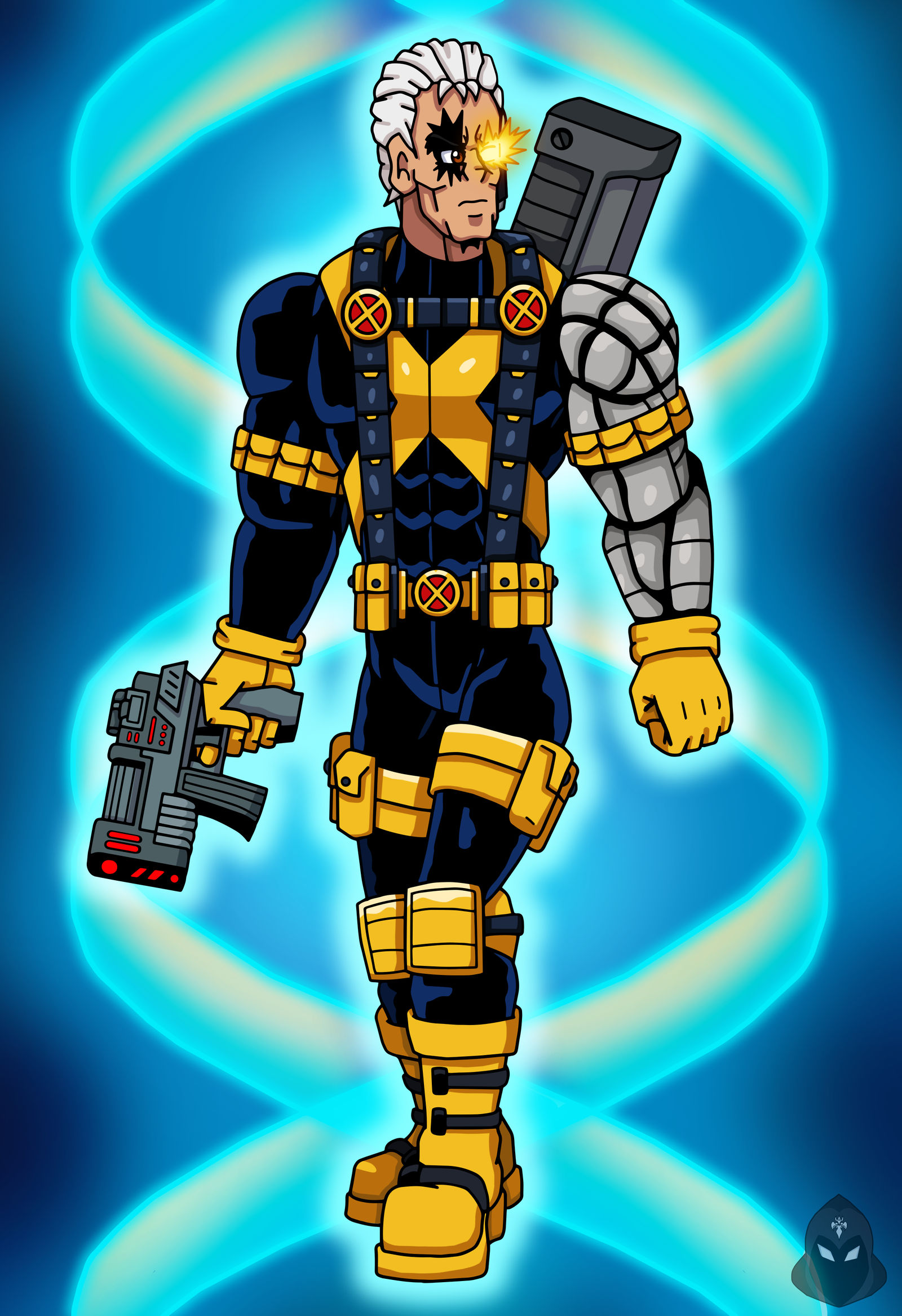 MHA/X-Men - Cable (Endgame X-Uniform) by edCOM02 on DeviantArt