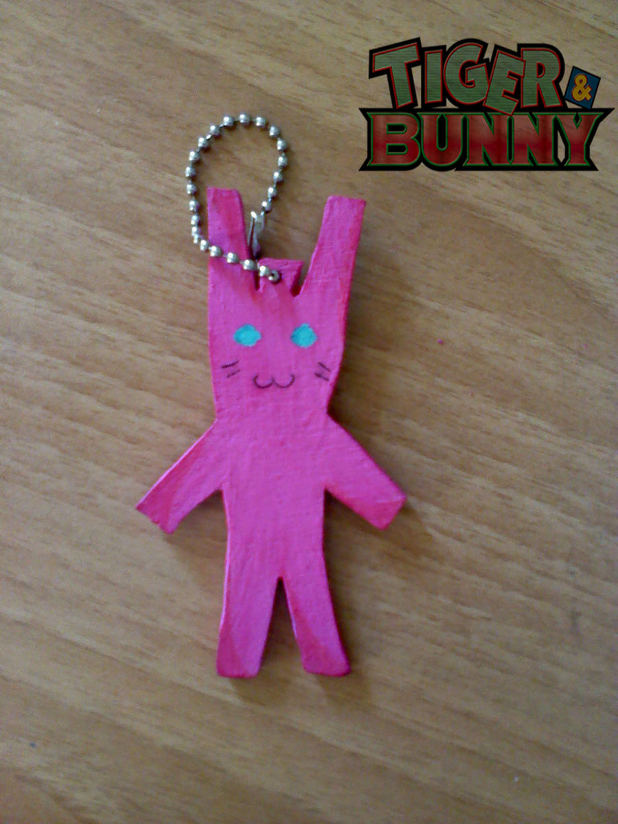 T and B Bunny Keychains