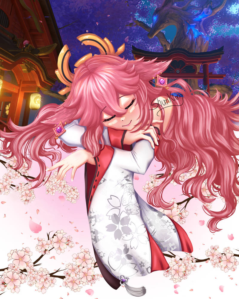 Yae Miko | Genshin Impact Fanart by ShunKing on DeviantArt
