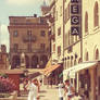 Photo of tourists and little girl