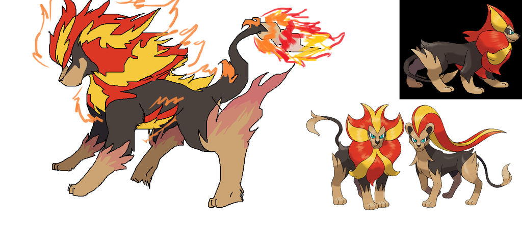 Mega Pyroar by Ask-Tigerfang on DeviantArt