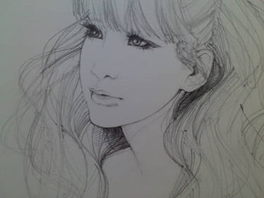 Park Bom-portrait sketch