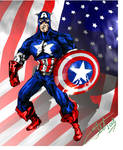 Steve Rogers, Captain America by StevenVnDoom