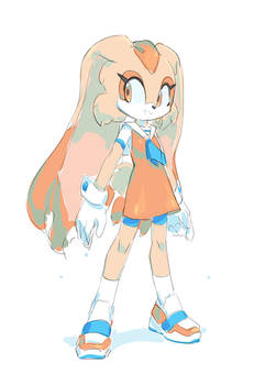 Cream the Rabbit Teen Edition Sketch