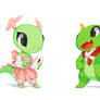 Konqi and Katie for Plasma Mobile
