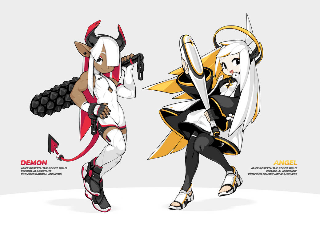 Demon Program Angel and Demon Assistant of Alice Rosetta by TysonTan on DeviantArt
