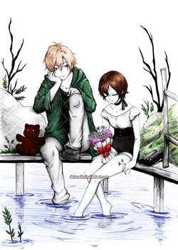 Tamaki and Haruhi: Time to relax