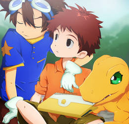 Agumon, eat that laptop...