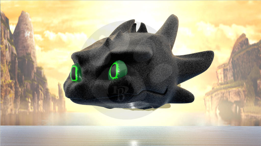 Toothless - 3D Model head by DracoGale on DeviantArt