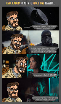 KYLE KATARN reacts to ROGUE ONE teaser...