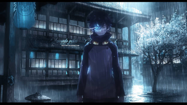 Blue rain