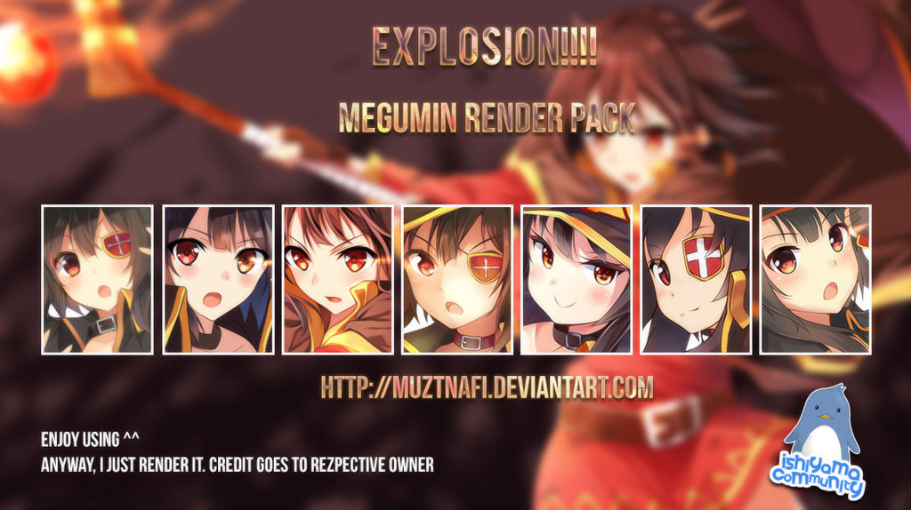 Megumin Terraria Explosion!!!! Megumin render pack by Muztnafi on DeviantArt
