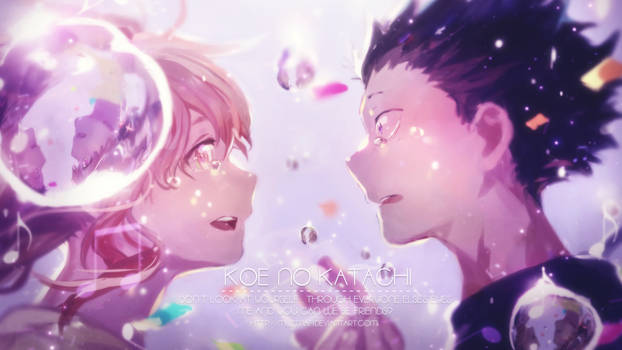 Koe no katachi wallpaper (coloring)