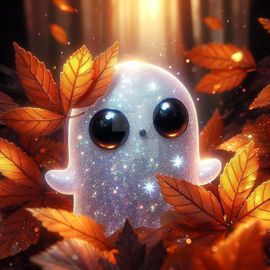 $1 Adopt a Peeping Fall Ghost 3 by Naughty-Nice-Designs on DeviantArt