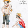 Luffy and Ace