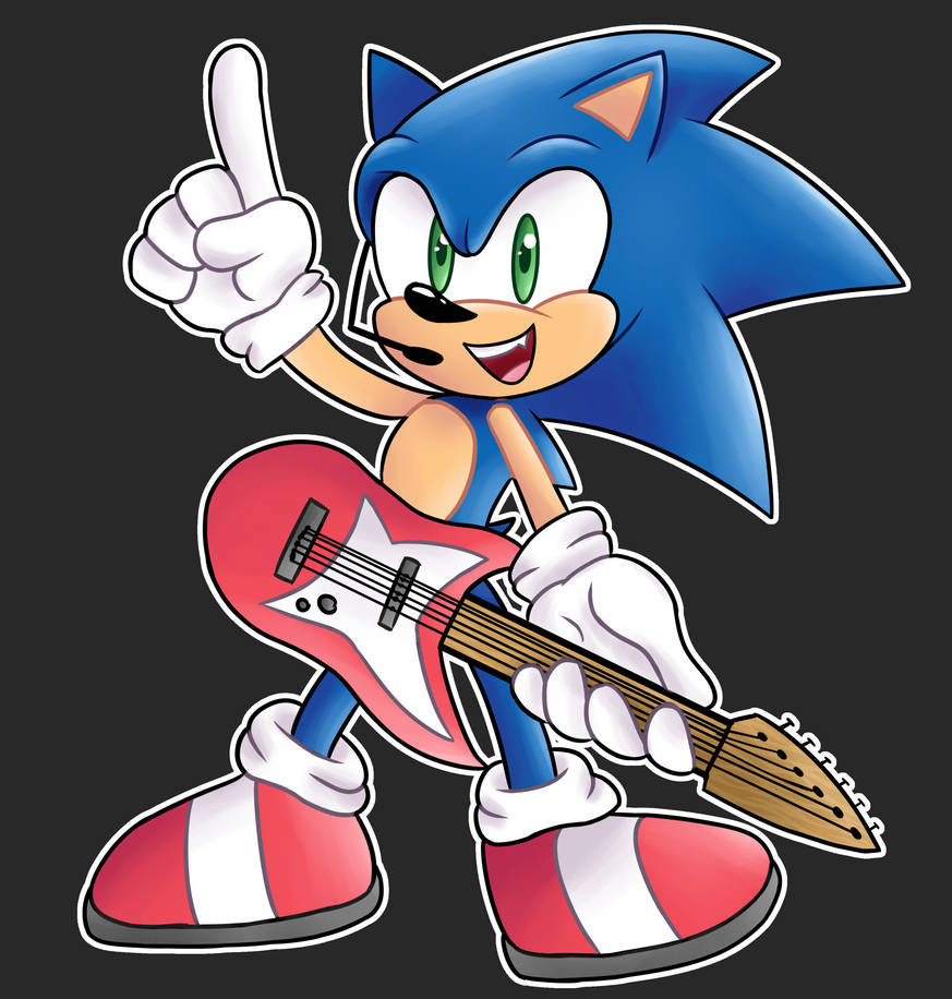 Sonic Rocker Rockstar Sonic! by hemmoyay on DeviantArt
