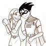 Robin and Starfire