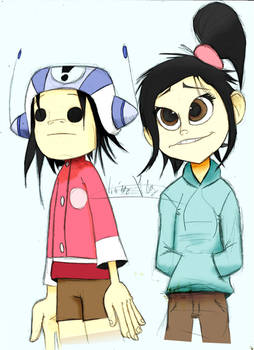 Noodle and Vanellope