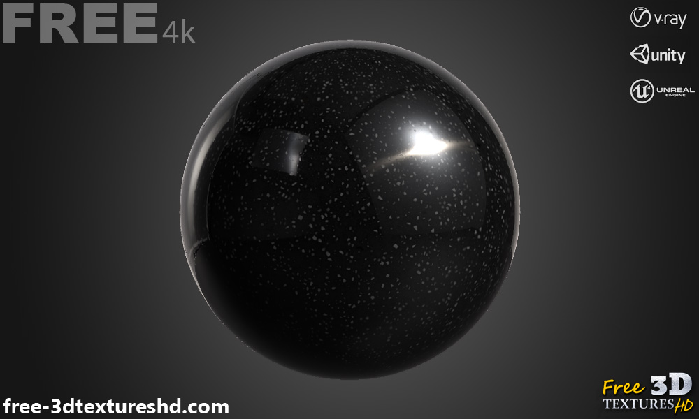 Black granite 3d Texture PBR High Res 4K free by free-3dtextureshd on ...