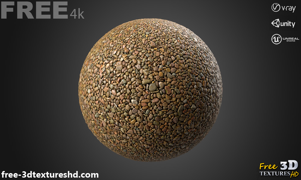 Gravel ground seamless Texture PBR HighRes Free 4K by free-3dtextureshd ...