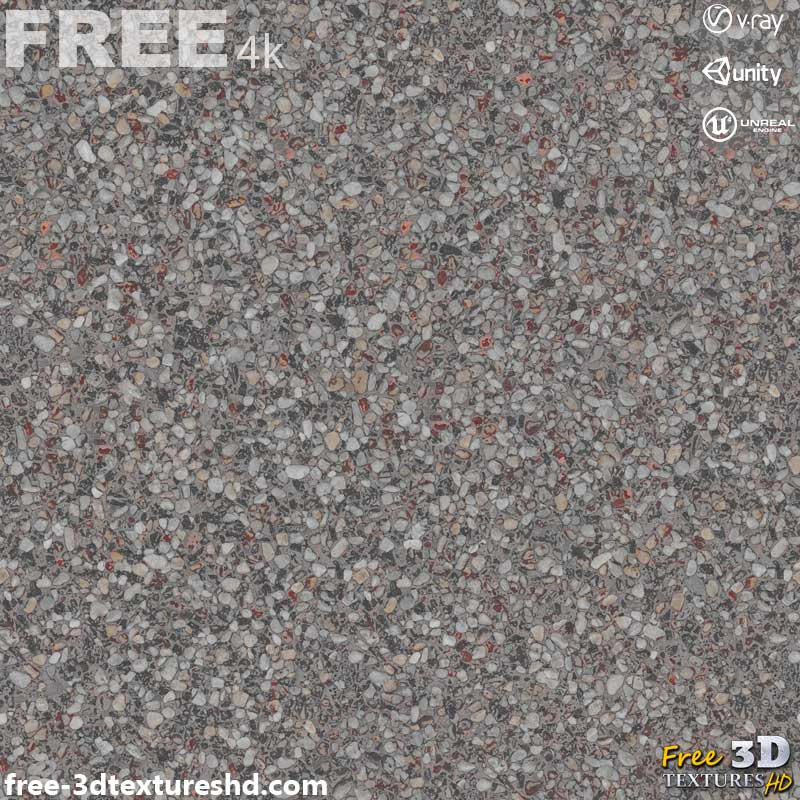Pomes Texture Gravel pebble ground Texture PBR HighRes free 4K by free-3dtextureshd ...
