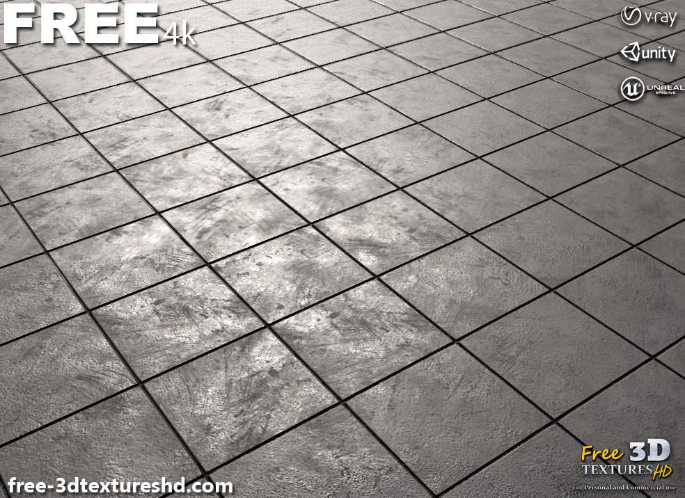 Loopable Tile Texture Concrete pavement Tile Texture PBR HighRes Free 4K by free-3dtextureshd ...