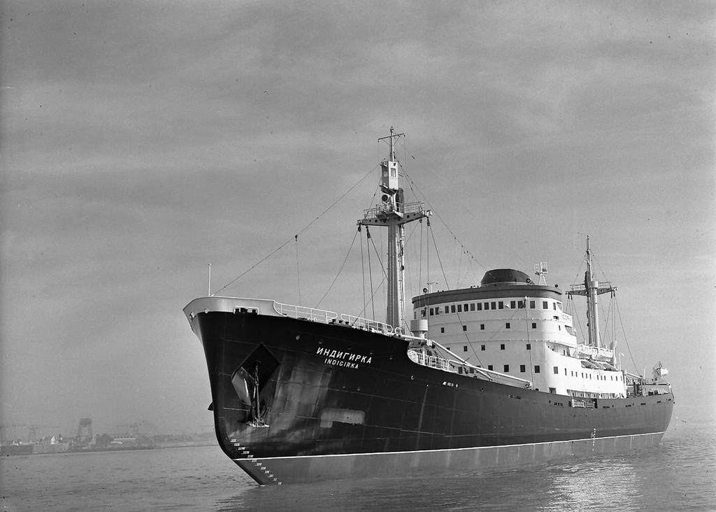 Russian cargo ship Indigirka 1954-1982