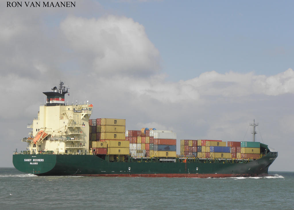 British container ship Sandy Rickmers 2002- by roodbaard1958 on DeviantArt