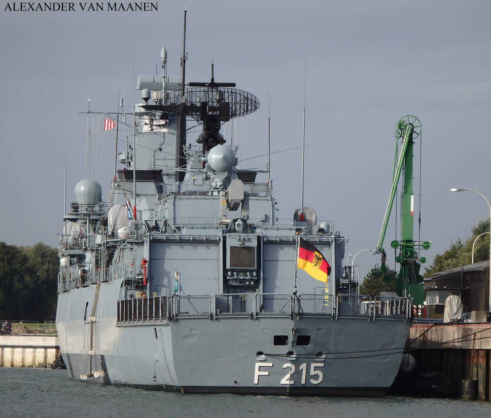 German frigate FGS Brandenburg (F215) 1992- by roodbaard1958 on DeviantArt