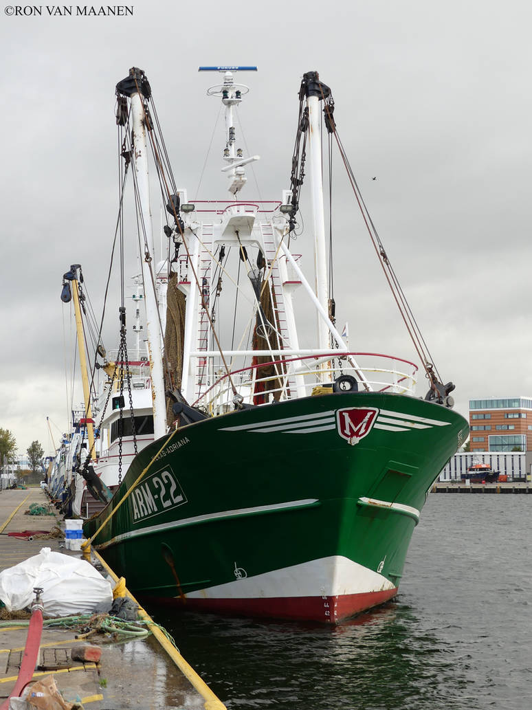 Dutch trawler Klaas Adriana (ARM-22) 1994- by roodbaard1958 on DeviantArt