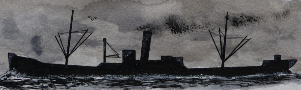 Japanese cargo ship Takuzan Maru (1905) 19391955 by roodbaard1958 on