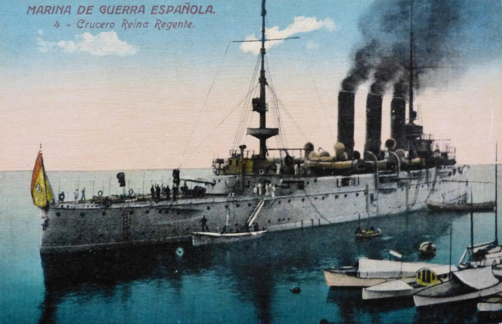 Spanish protected cruiser Reina Regente 18991926 by roodbaard1958 on