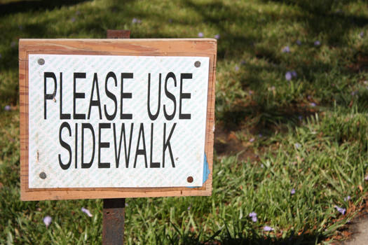 Please Use Sidewalk