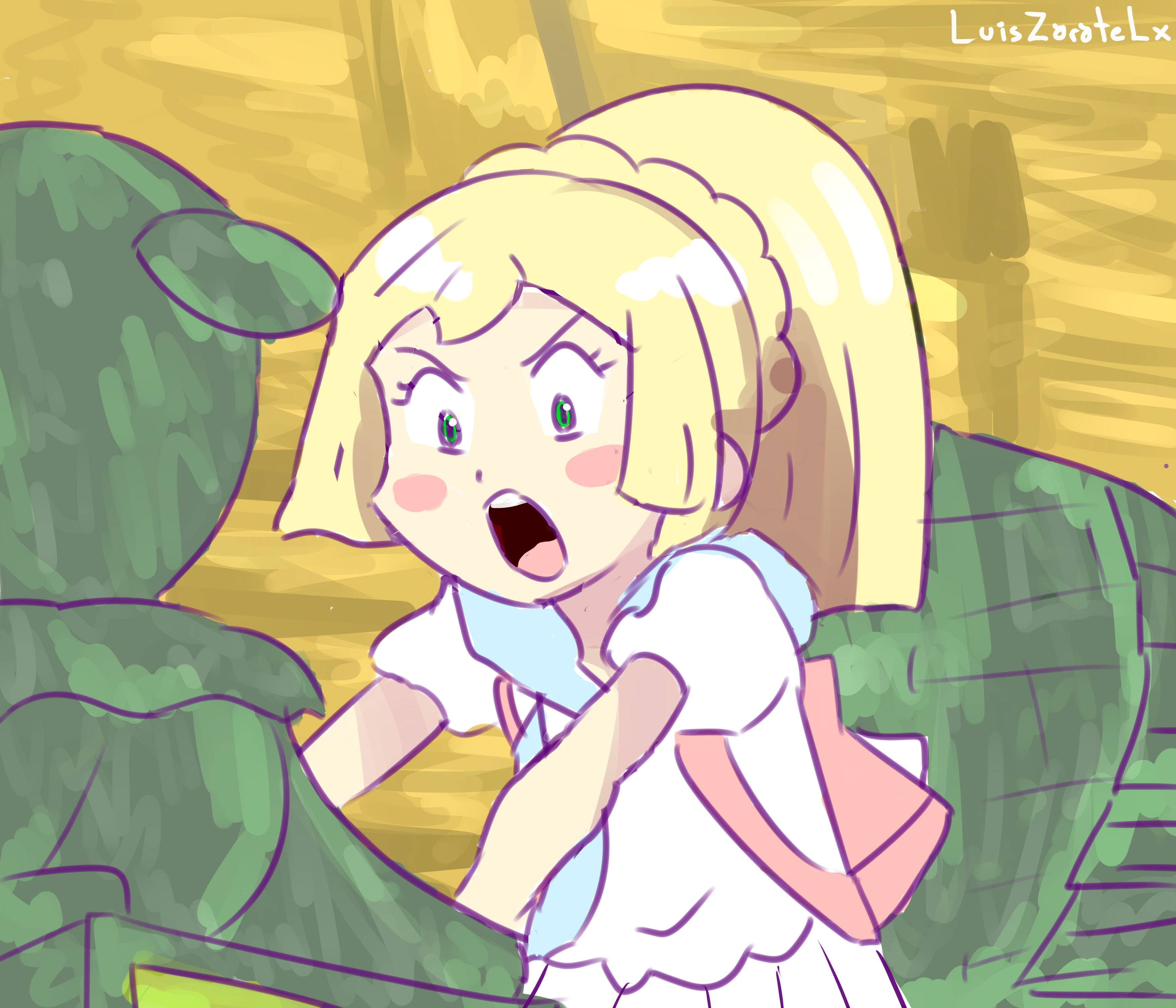 Lillie So cute Angry by iZLX by ZARATELX on DeviantArt