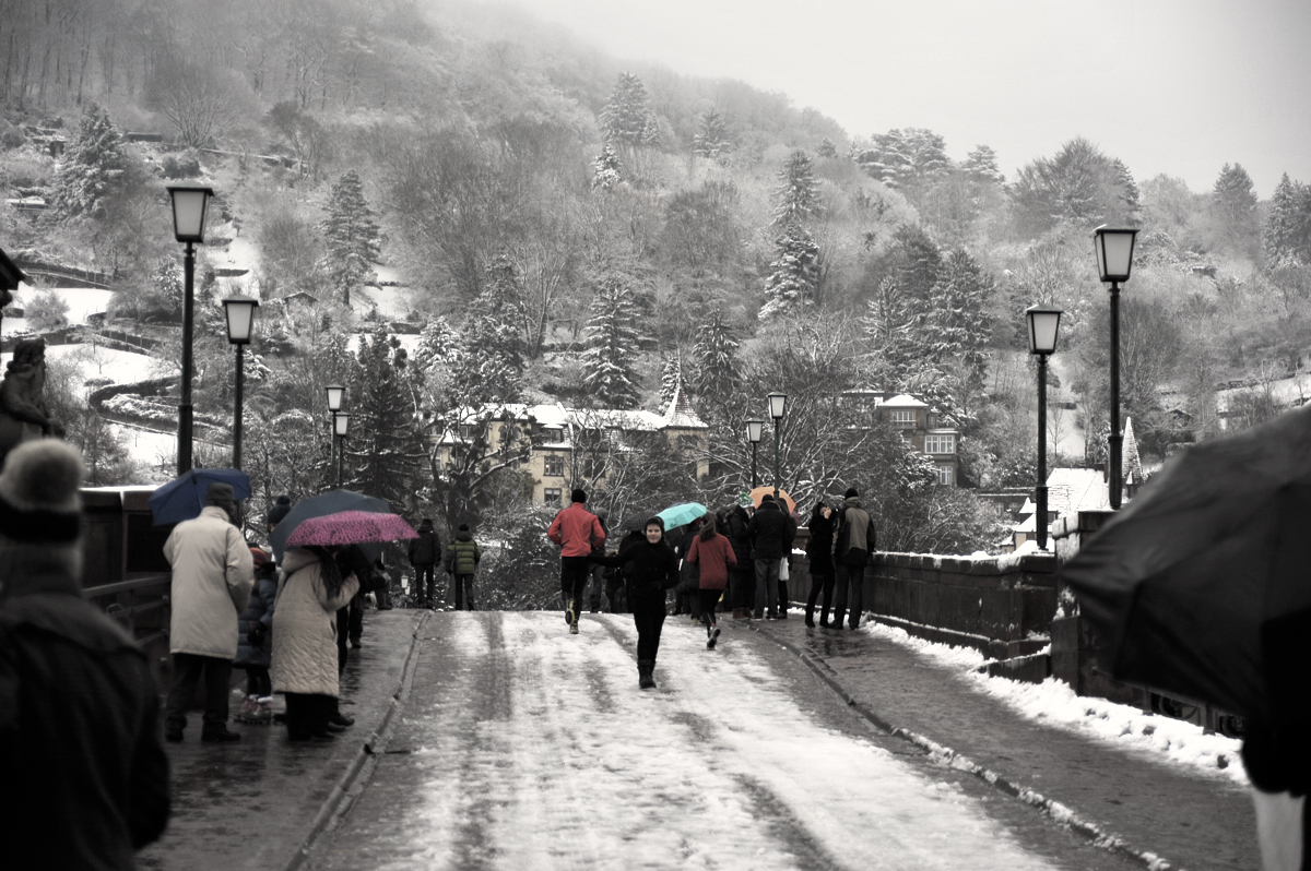 first snow in Heidelberg