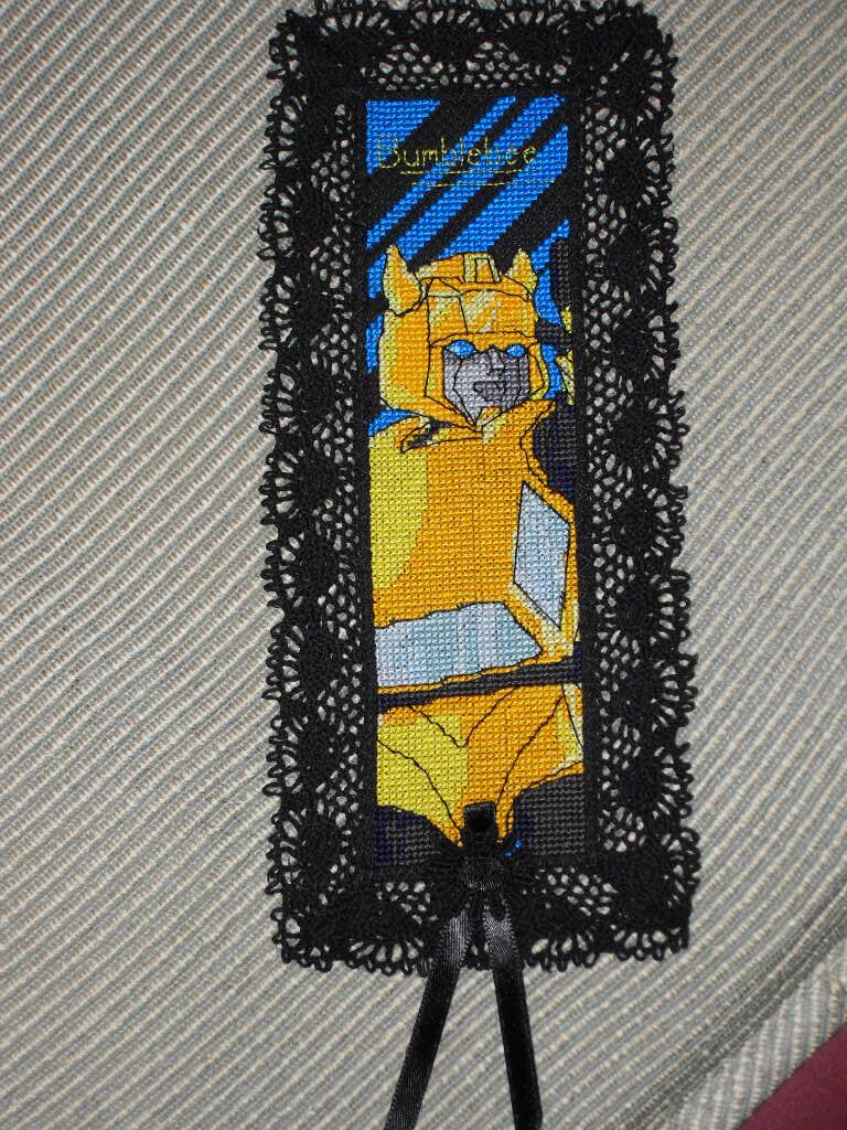 Cross Stitch Bookmark - Bumblebee