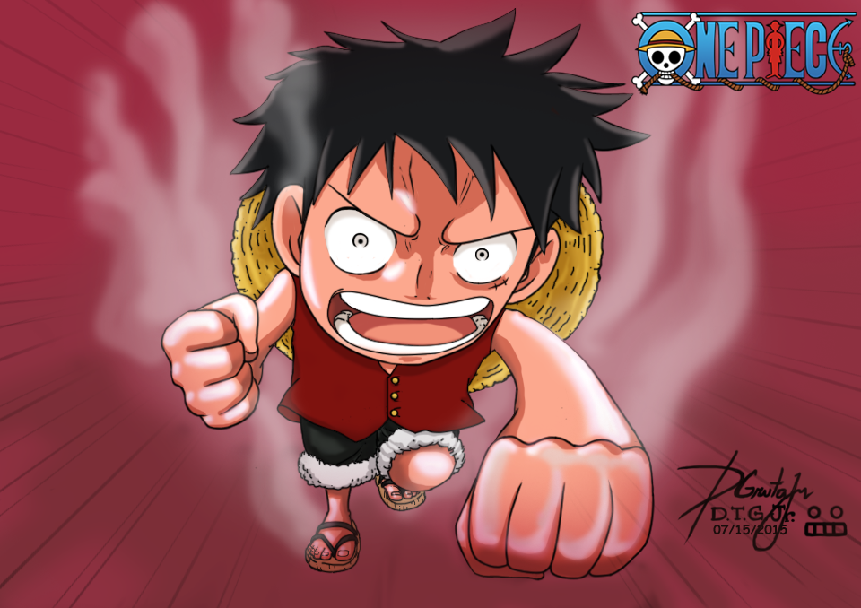 Chibi Monkey D Luffy Gear 2